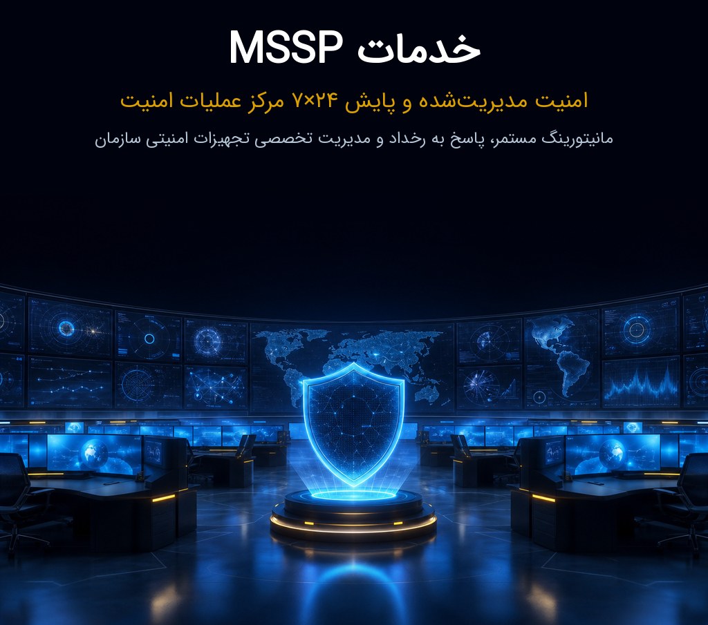 خدمات MSSP آدفا | امنیت مدیریت‌شده و پایش ۲۴×۷ مرکز عملیات امنیت